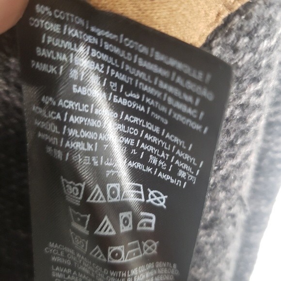 Guess Mens Full Zip 4 Pocket Sweater/Jacket Size Large - Picture 6 of 6